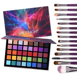 UCANBE Spotlight  15 PCS Makeup Brushes Set, Professional Eyeshadow Palette